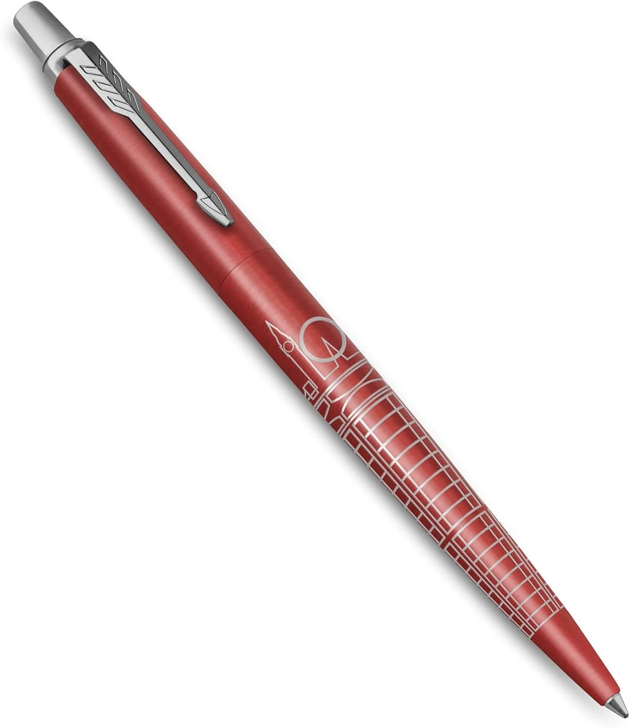 Parker Jotter Ballpoint Pen | Special Edition | London Red with Chrome Trim | Caja de Regalo - Imagen 2