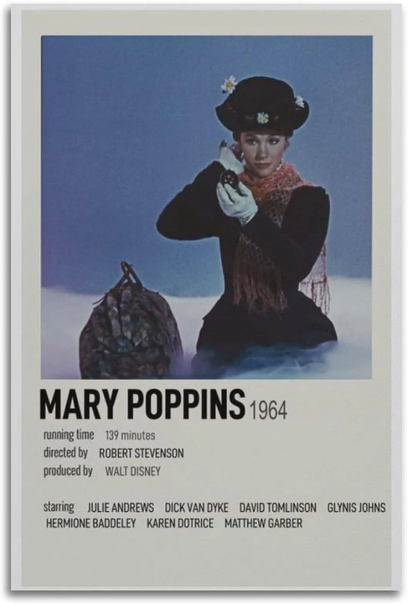 Poster Mary Poppins para salón o dormitorio 50x75cm Sin Marco